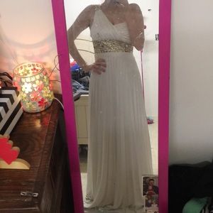 white prom dress